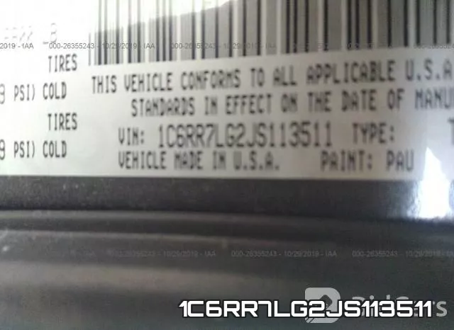 1C6RR7LG2JS113511 фото 10