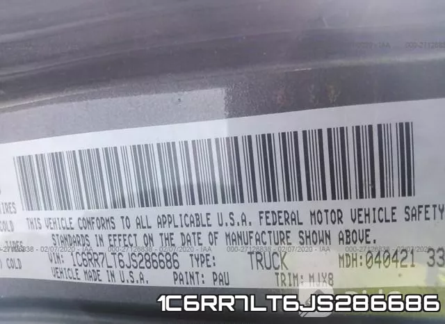 1C6RR7LT6JS286686 фото 10