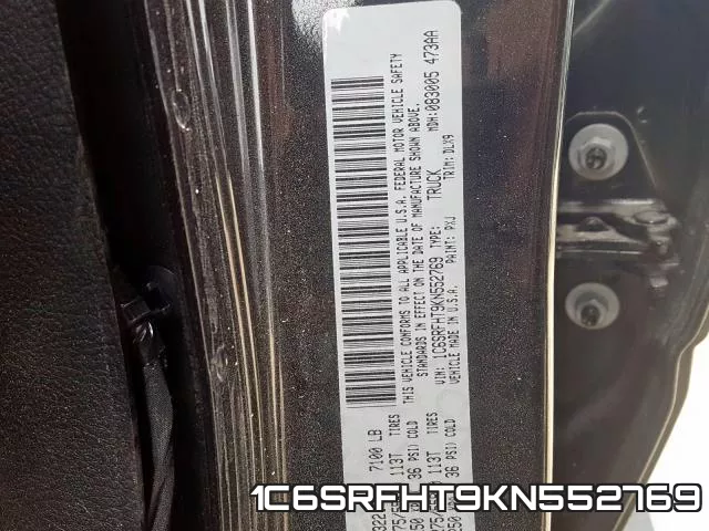1C6SRFHT9KN552769 фото 2