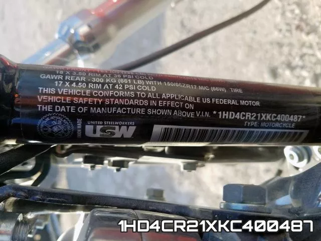 1HD4CR21XKC400487 фото 2
