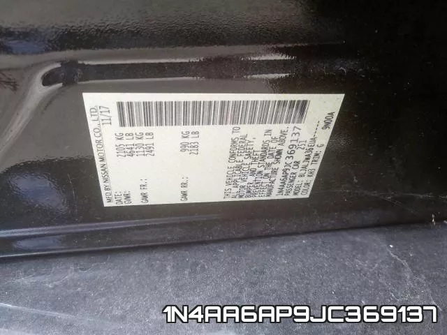 1N4AA6AP9JC369137 фото 2
