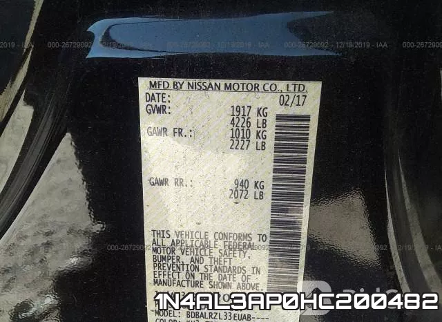 1N4AL3AP0HC200482 фото 10