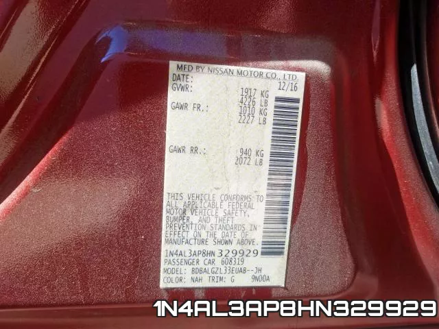 1N4AL3AP8HN329929 фото 2