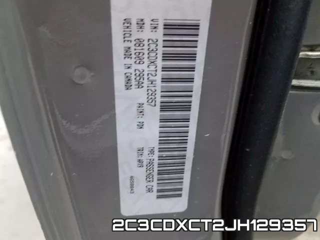 2C3CDXCT2JH129357 фото 2