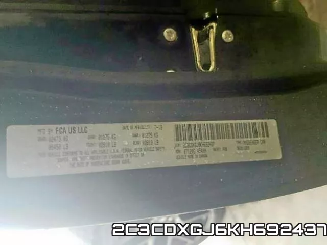 2C3CDXGJ6KH692437 фото 2