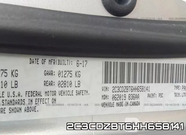 2C3CDZBT6HH658141 фото 10