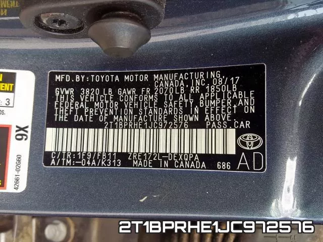 2T1BPRHE1JC972576 фото 2