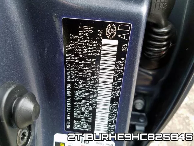 2T1BURHE9HC825845 фото 2
