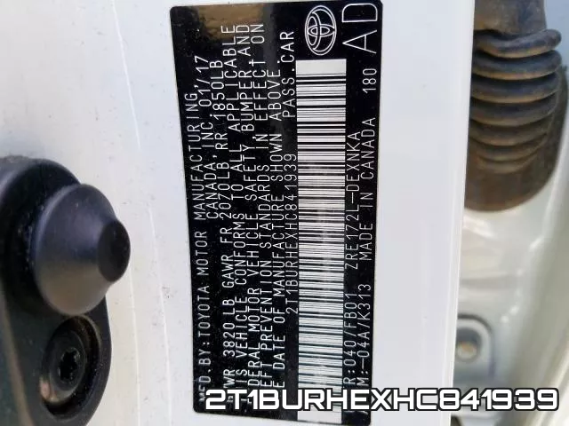 2T1BURHEXHC841939 фото 2