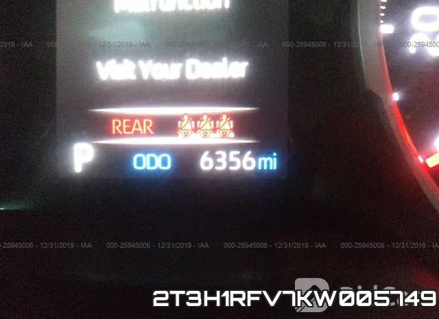 2T3H1RFV7KW005749 фото 8