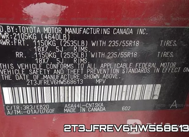 2T3JFREV6HW568613 фото 10