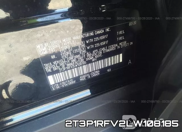 2T3P1RFV2LW108185 фото 10
