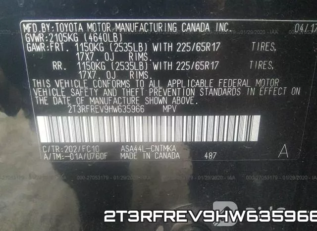 2T3RFREV9HW635966 фото 10