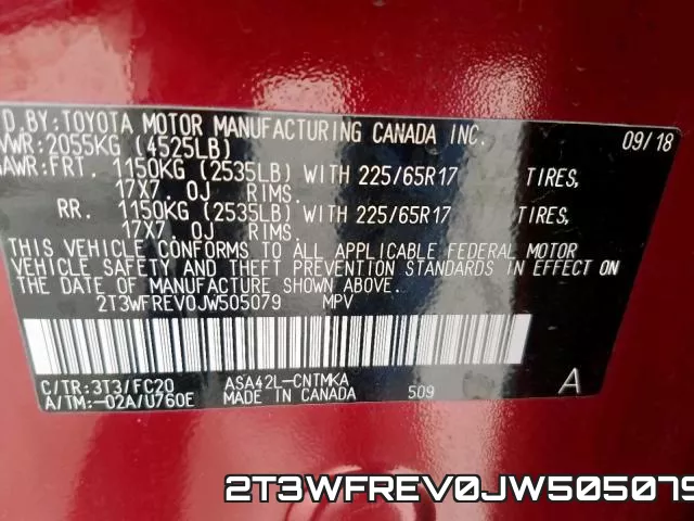 2T3WFREV0JW505079 фото 2