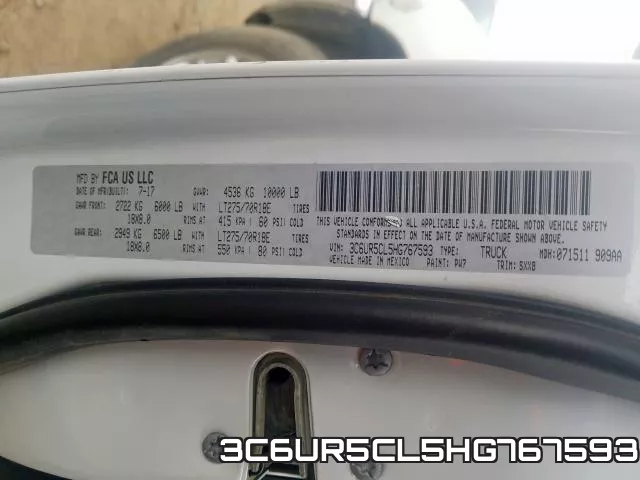 3C6UR5CL5HG767593 фото 2