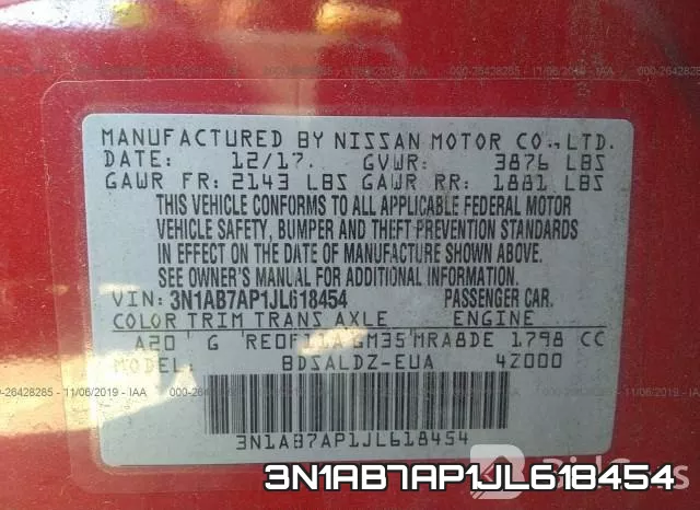 3N1AB7AP1JL618454 фото 10
