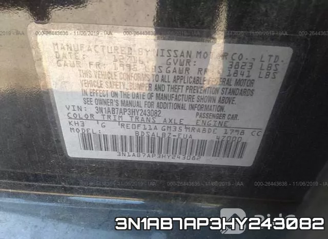 3N1AB7AP3HY243082 фото 10