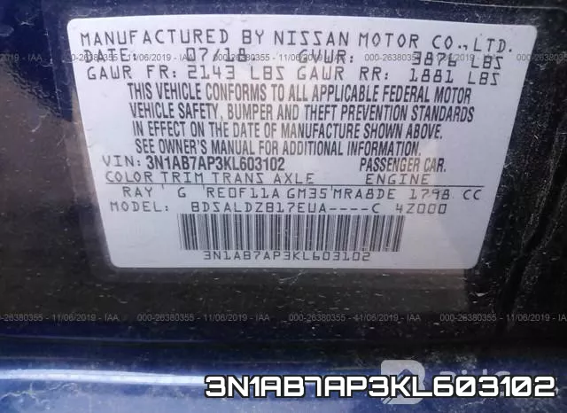 3N1AB7AP3KL603102 фото 10