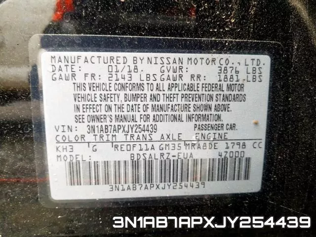 3N1AB7APXJY254439 фото 2