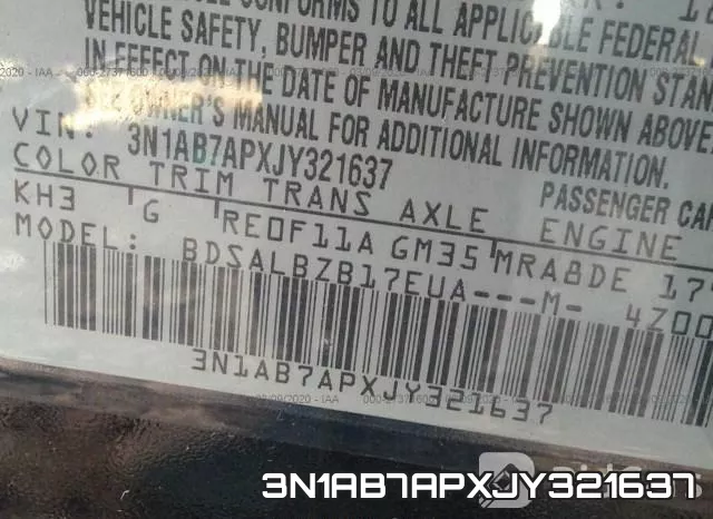 3N1AB7APXJY321637 фото 10