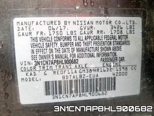 3N1CN7AP8HL900682 фото 2