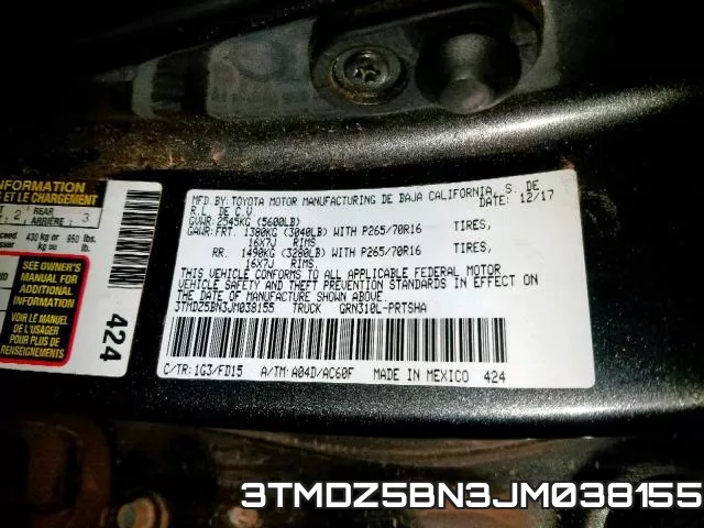 3TMDZ5BN3JM038155 фото 2