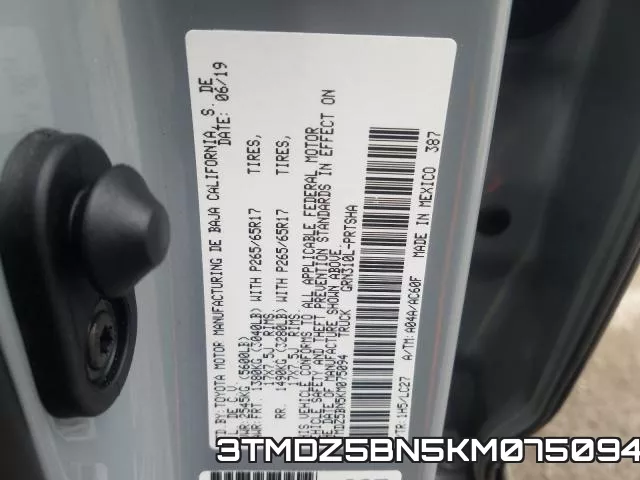 3TMDZ5BN5KM075094 фото 2