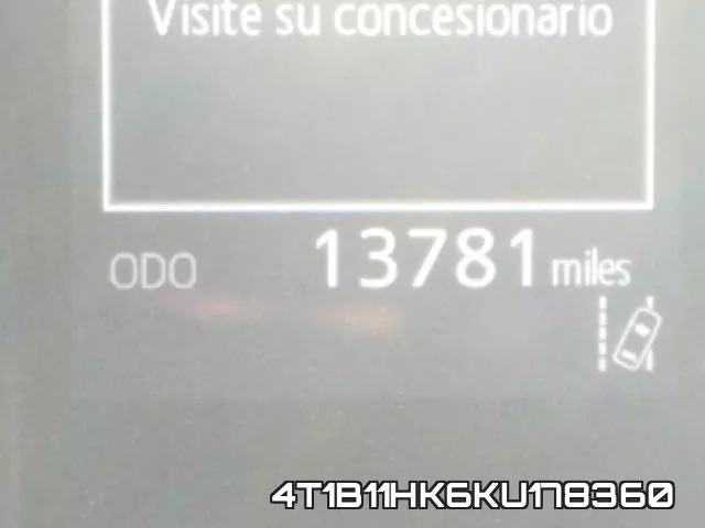 4T1B11HK6KU178360 фото 9