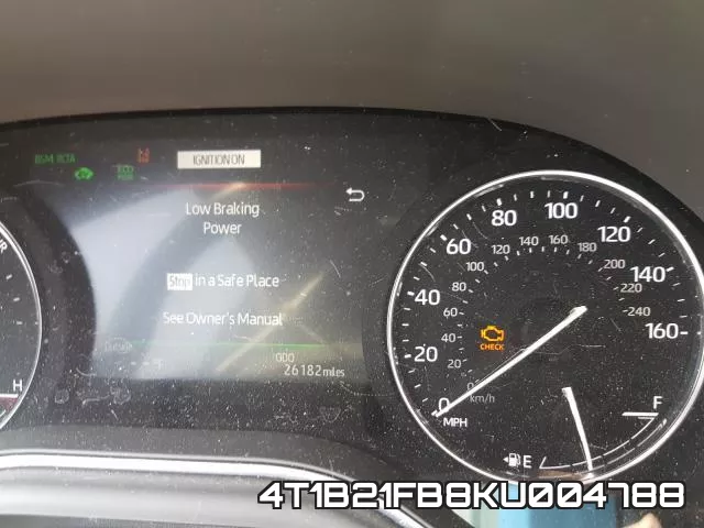 4T1B21FB8KU004788 фото 9