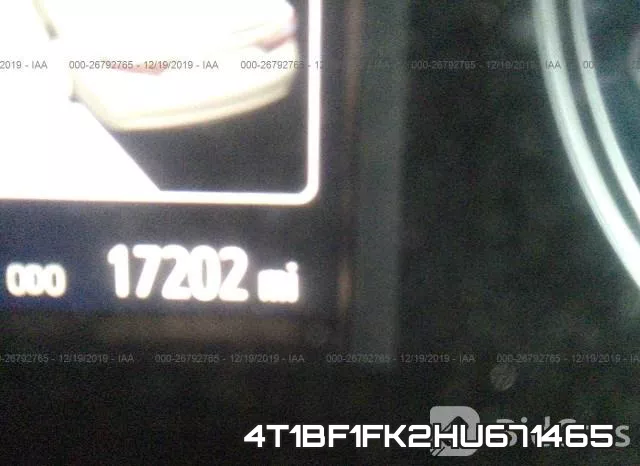 4T1BF1FK2HU671465 фото 8