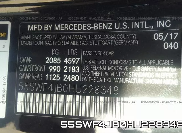 55SWF4JB0HU228348 фото 10
