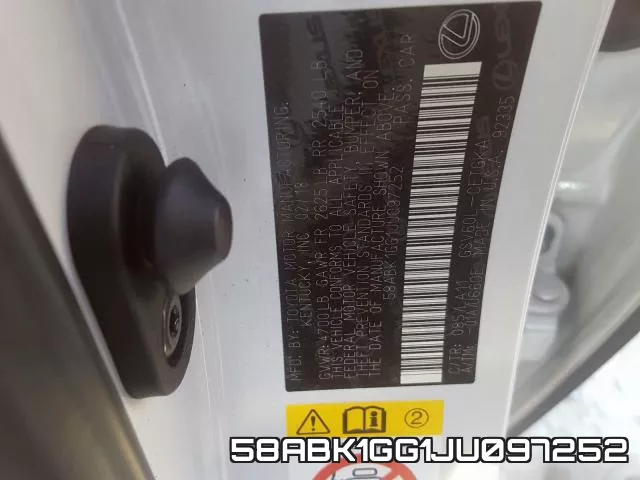 58ABK1GG1JU097252 фото 2