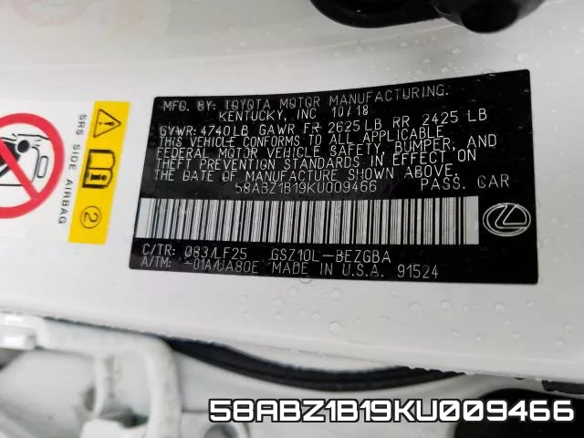 58ABZ1B19KU009466 фото 2