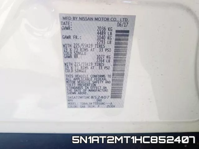 5N1AT2MT1HC852407 фото 2