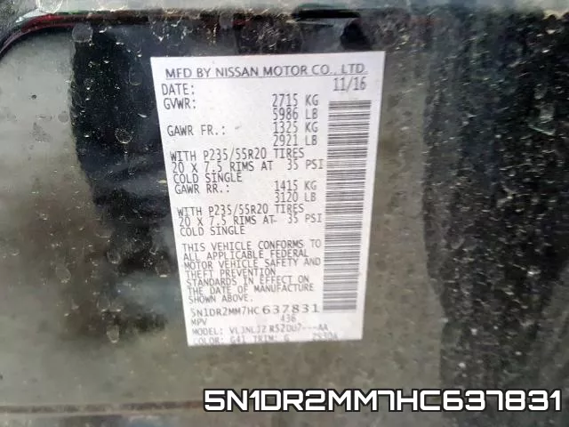 5N1DR2MM7HC637831 фото 2