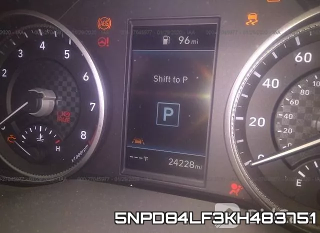 5NPD84LF3KH483751 фото 8