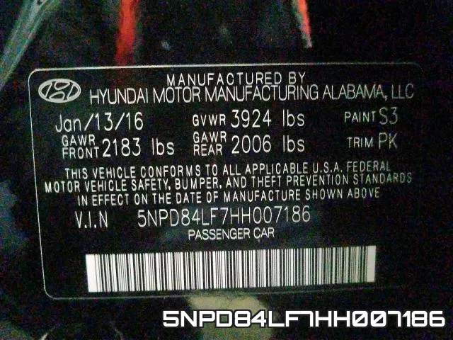 5NPD84LF7HH007186 фото 2