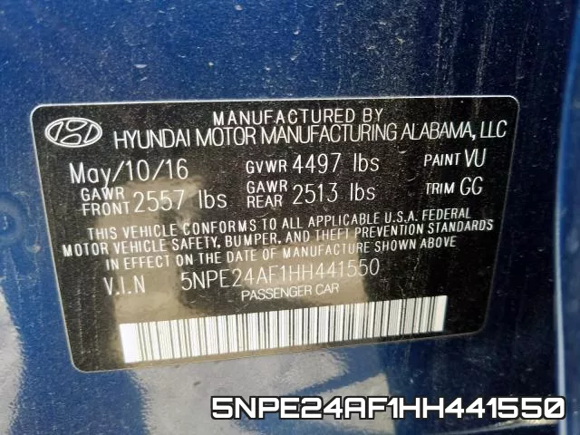 5NPE24AF1HH441550 фото 2
