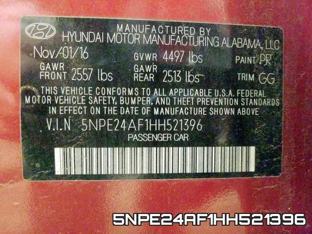 5NPE24AF1HH521396 фото 2