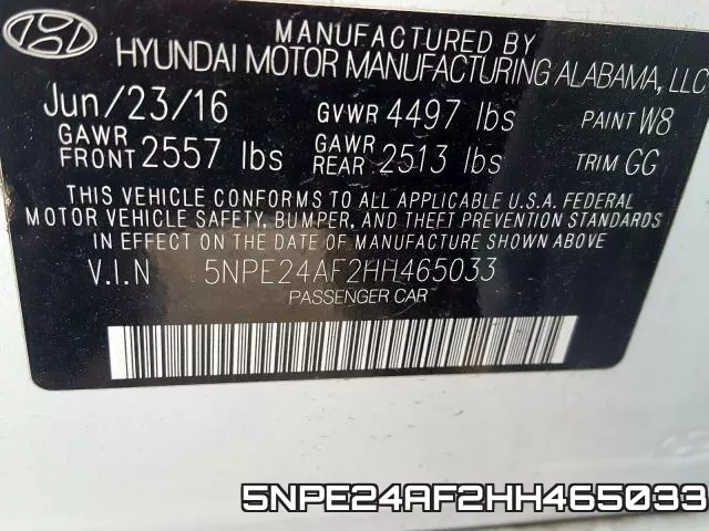 5NPE24AF2HH465033 фото 2