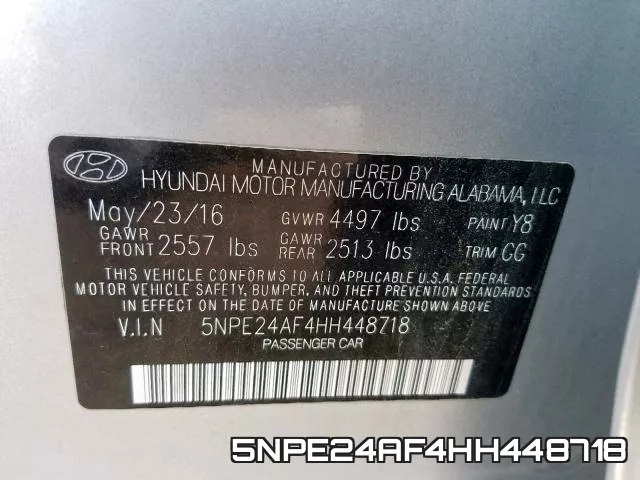 5NPE24AF4HH448718 фото 2