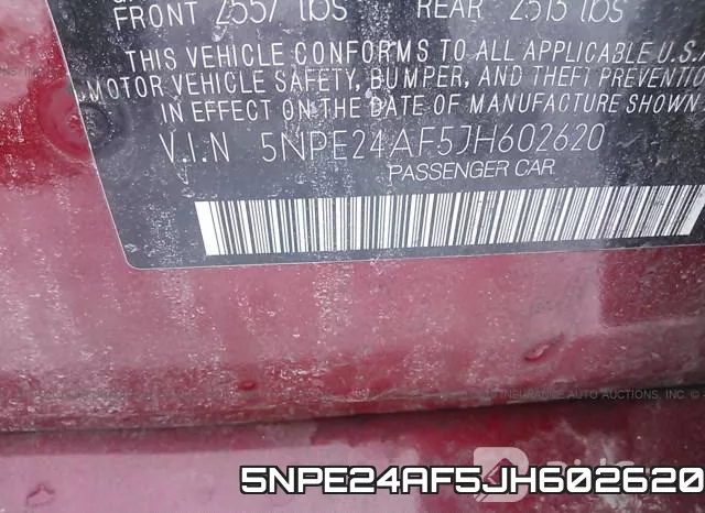 5NPE24AF5JH602620 фото 10