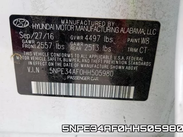5NPE34AF0HH505980 фото 2