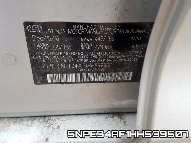 5NPE34AF1HH539507 фото 2