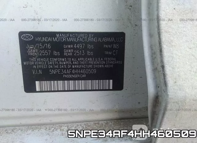 5NPE34AF4HH460509 фото 10