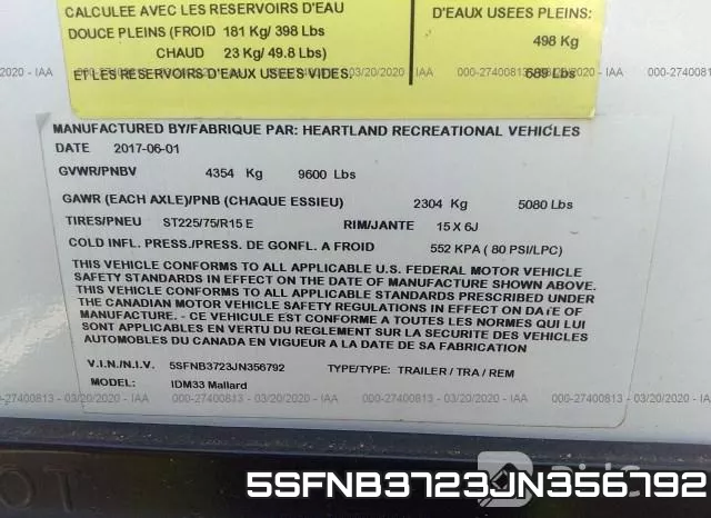 5SFNB3723JN356792 фото 10
