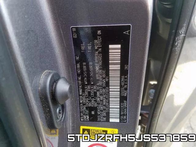 5TDJZRFH5JS537859 фото 2