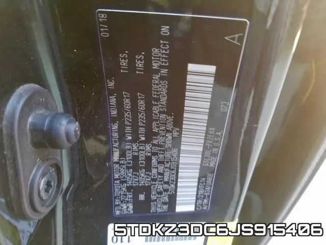5TDKZ3DC6JS915406 фото 2