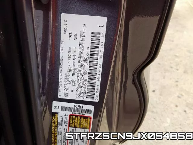 5TFRZ5CN9JX054858 фото 2