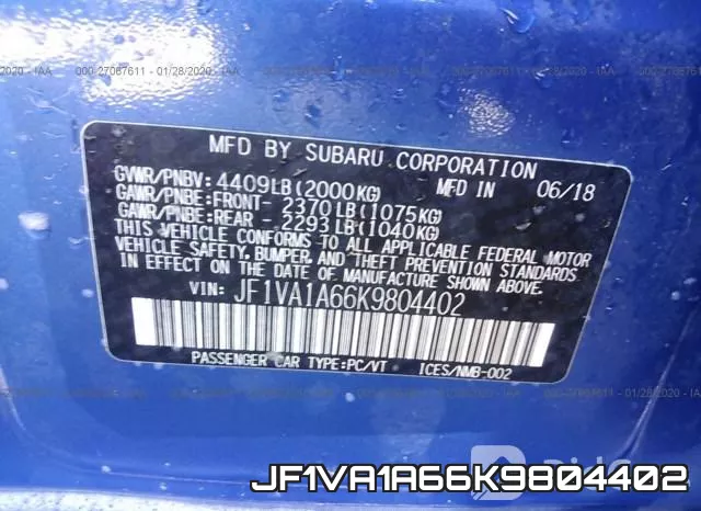 JF1VA1A66K9804402 фото 10